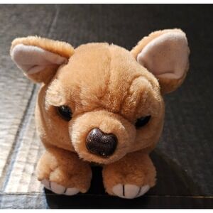 Vintage 1994 MJC Plush Dog Puppy Beanbag Stuffed Animal Toy Brown